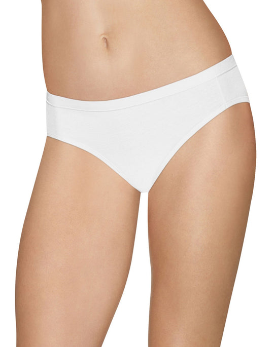 Hanes Ultimate Womens Cotton Stretch Cool Comfort Bikini 4-Pack