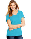 Hanes Women`s X-Temp Fresh IQ Tri-Blend Performance V-Neck Tee