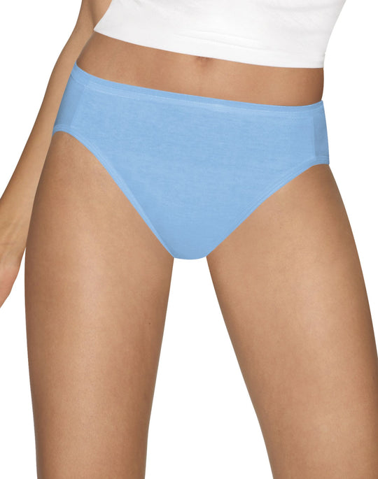 Hanes Womens Ultimate Comfort Cotton 5-Pack Hi-Cut Panties