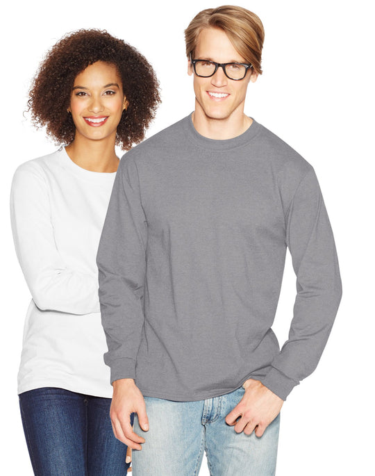 Hanes Adult Beefy-T Long-Sleeve T-Shirt