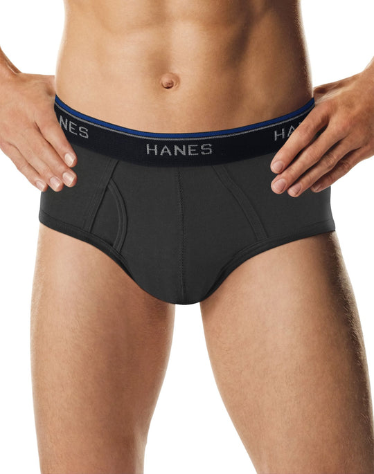 Hanes Mens FreshIQ ComfortBlend Dyed Briefs 4-Pack