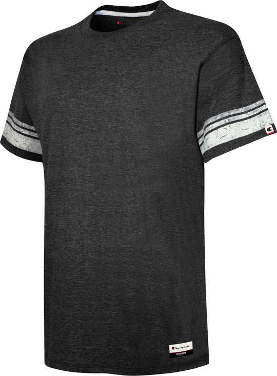 Champion Mens Authentic Originals Triblend Short Sleeve Varsity T-shirt
