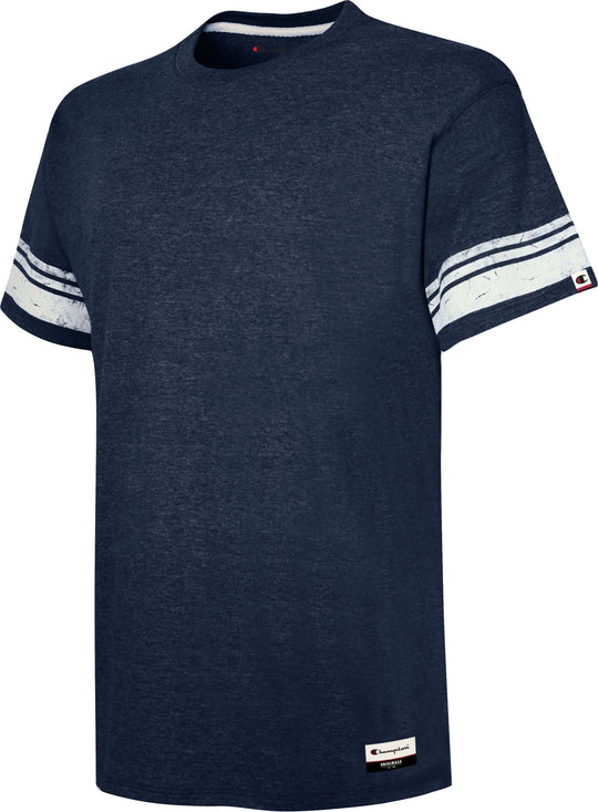 Champion Mens Authentic Originals Triblend Short Sleeve Varsity T-shirt