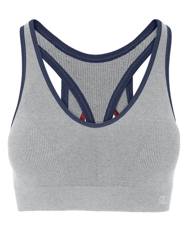 Champion Womens The Infinity Cotton Rib Sports Bra