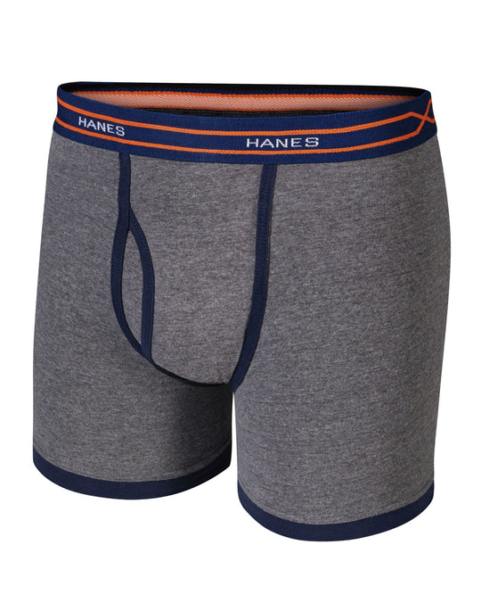 Hanes Boys` X-Temp 4-Pack Ringer Boxer Briefs with Comfort Flex Waistband