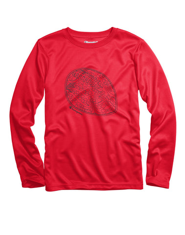 Champion Boys` Long Sleeve Thermal Graphic T-Shirt
