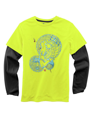 Champion Boys` Hangdown T-Shirt C8460H