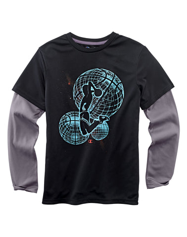 Champion Boys` Hangdown T-Shirt