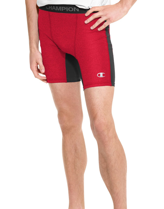 Champion Men`s PowerTrain PowerFlex Solid Compression Shorts