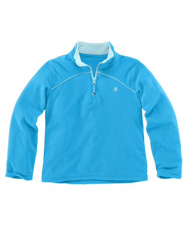 Champion Girls` 1/4 Zip Micro Fleece Hoodie