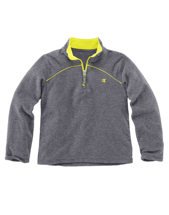 Champion Girls` 1/4 Zip Micro Fleece Hoodie