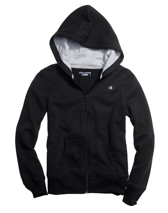 Champion Girls` Zip Up Hoodie