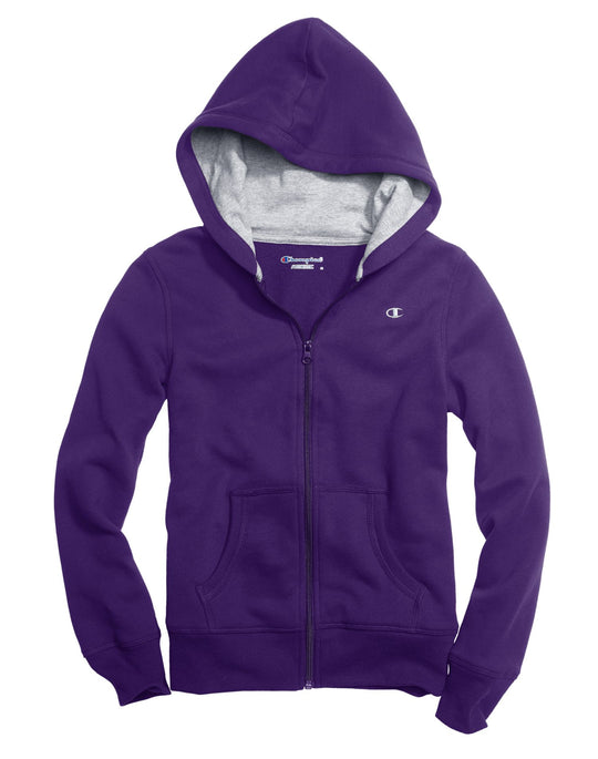 Champion Girls` Zip Up Hoodie