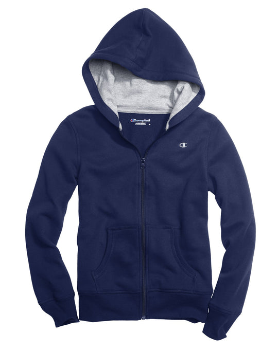 Champion Girls` Zip Up Hoodie