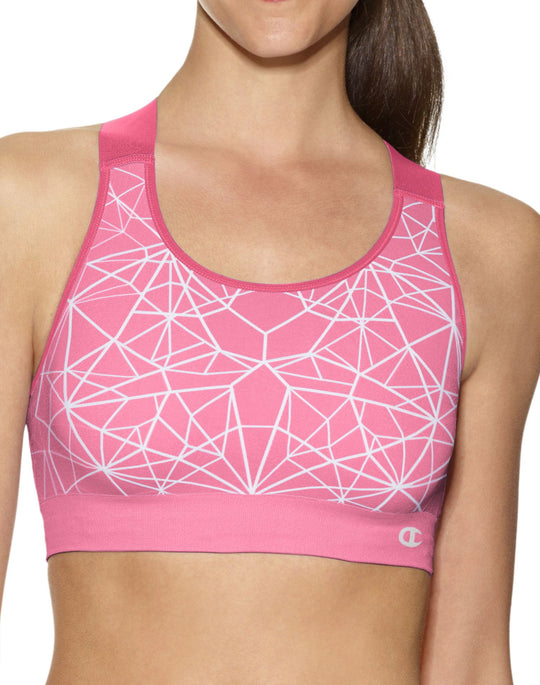 Champion Women`s Sassy Seamless Medium Control Sports Bra