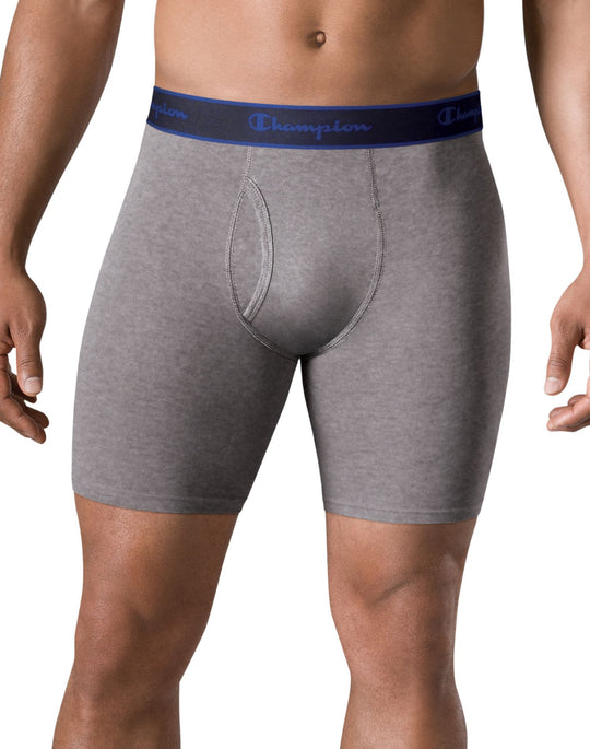 Champion Performance Cotton Long Men`s Boxer Brief 3-Pack