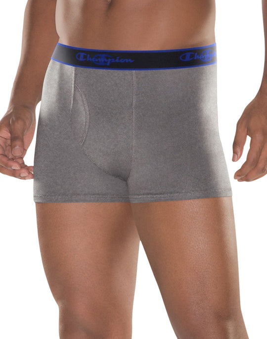 Champion Performance Cotton Short Men`s Boxer Brief 3-Pack