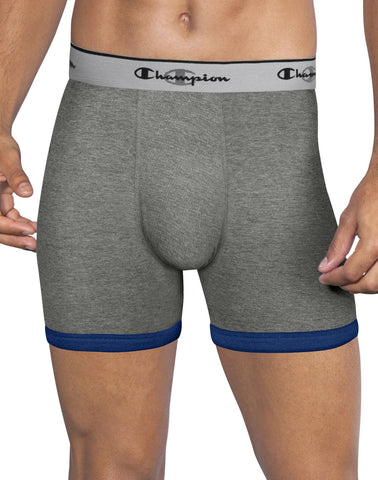 Champion Men`s Performance Stretch Regular Boxer Brief 2-Pack