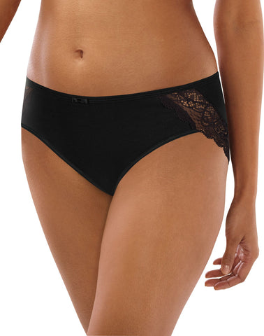 Bali Womens Lace Desire Cotton Hipster Panty