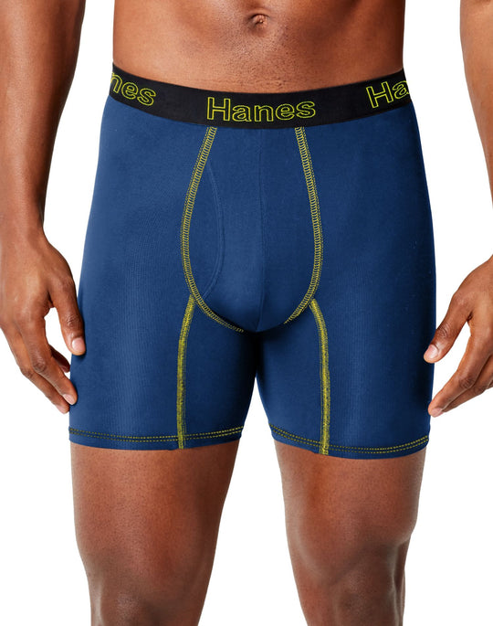 Hanes Mens Comfort Flex Fit Breathable Mesh Boxer Briefs 3-Pack