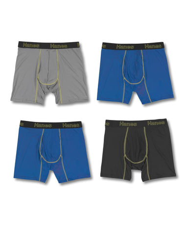 Hanes Mens Comfort Flex Fit Breathable Mesh Boxer Briefs 4-Pack
