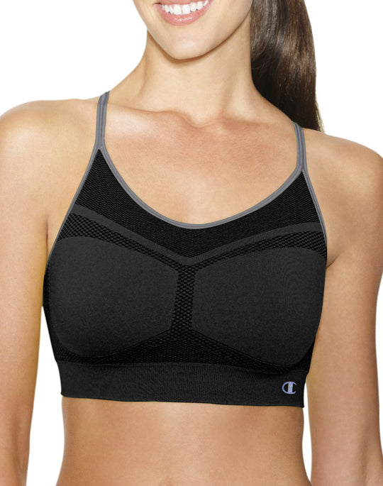Champion Women`s Criss Cross Cami Medium Control Sports Bra