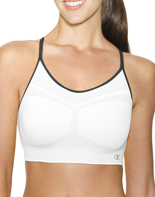 Champion Women`s Criss Cross Cami Medium Control Sports Bra