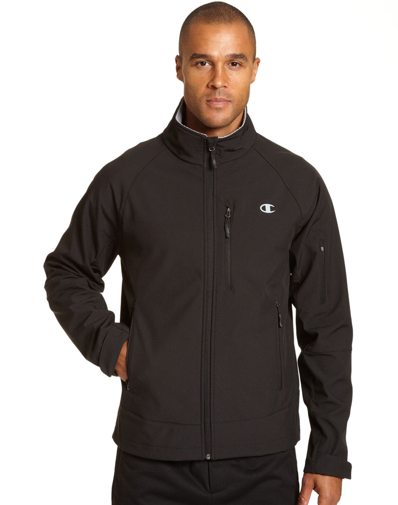 Champion Mens Softshell Jacket With Quilted Synthetic Down