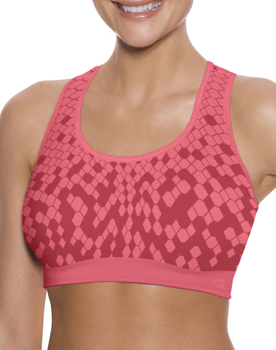 Champion Double Dry Dip-Dye Seamless Racerback Sports Bra