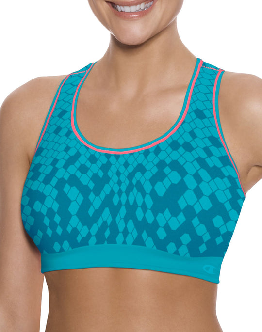 Champion Double Dry Dip-Dye Seamless Racerback Sports Bra