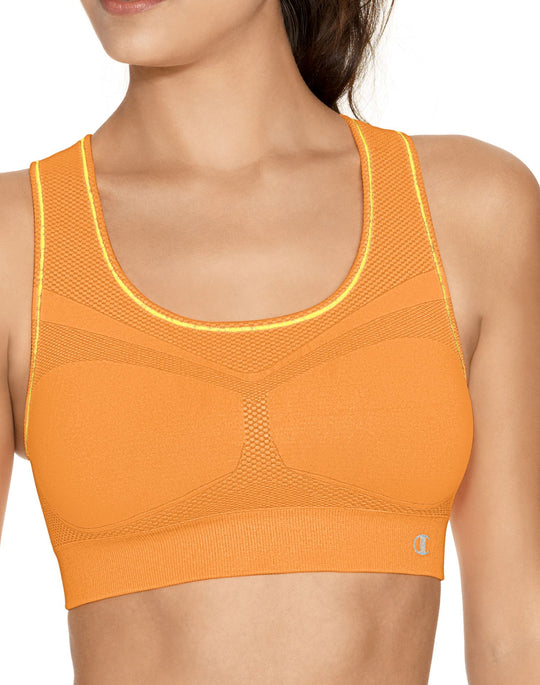 Champion Double Dry Women's Seamless Racer-Back Medium Control Sports Bra