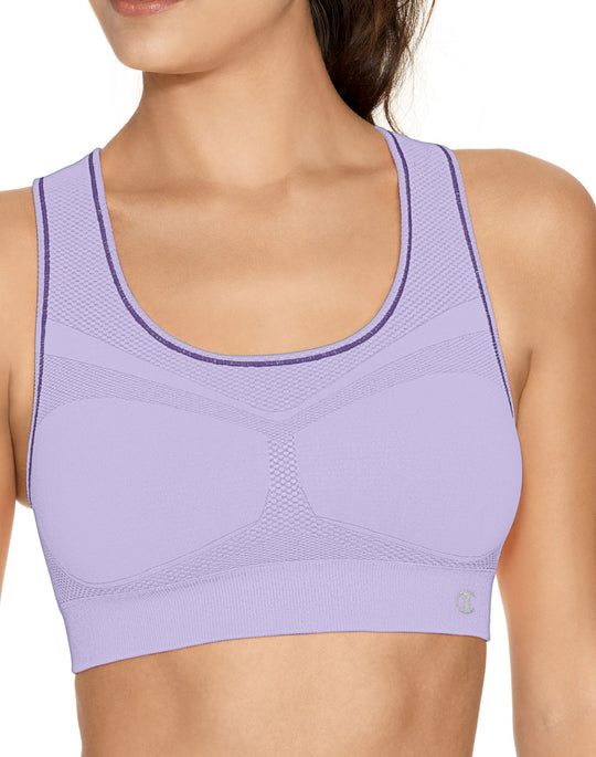 Champion Double Dry Women's Seamless Racer-Back Medium Control Sports Bra