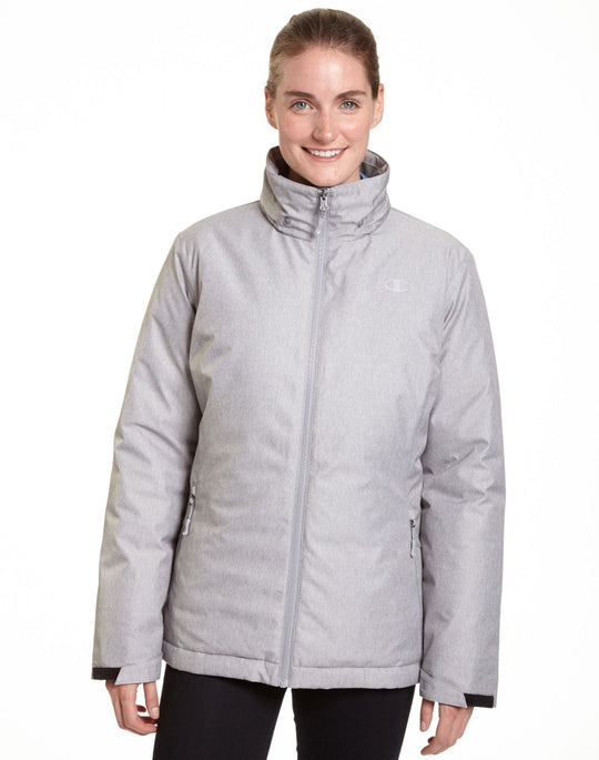 Champion Women`s Technical Heather 3-in-1 Jacket With Microfleece Liner