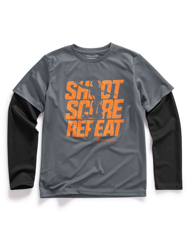 Champion Boys Score Graphic Long-Sleeve Tee