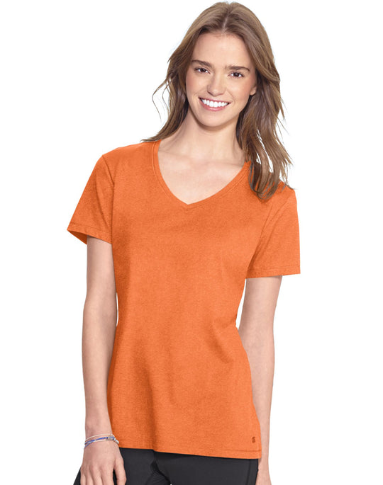 Champion Women`s Authentic Jersey V-Neck Tee