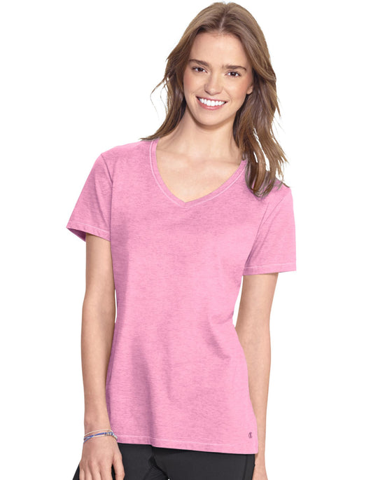Champion Women`s Authentic Jersey V-Neck Tee