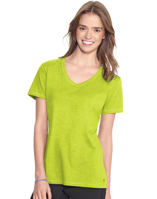 Champion Women`s Authentic Jersey V-Neck Tee