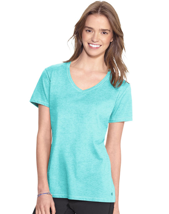 Champion Women`s Authentic Jersey V-Neck Tee