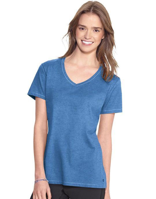 Champion Women`s Authentic Jersey V-Neck Tee