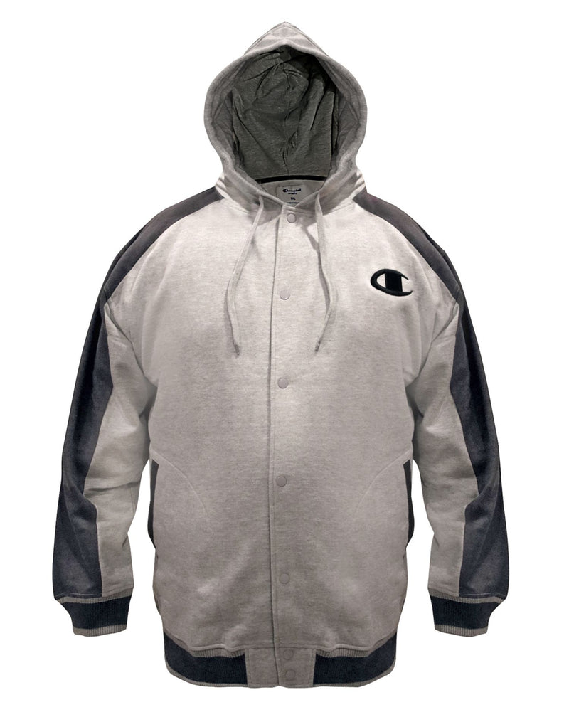 Champion Men`s Big & Tall Snap Front Hoodie