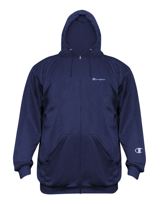 Champion Mens Big & Tall Performance Full Zip Hoodie