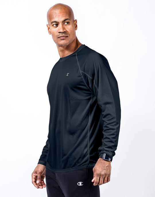 Champion Mens Vapor Big & Tall Long-Sleeve Tee
