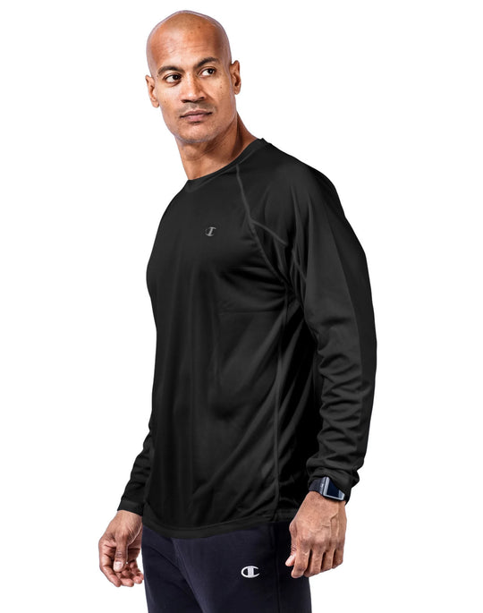 Champion Mens Vapor Big & Tall Long-Sleeve Tee