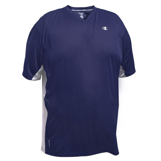 Champion Mens Vapor Big & Tall Performance Heather V-Neck Tee