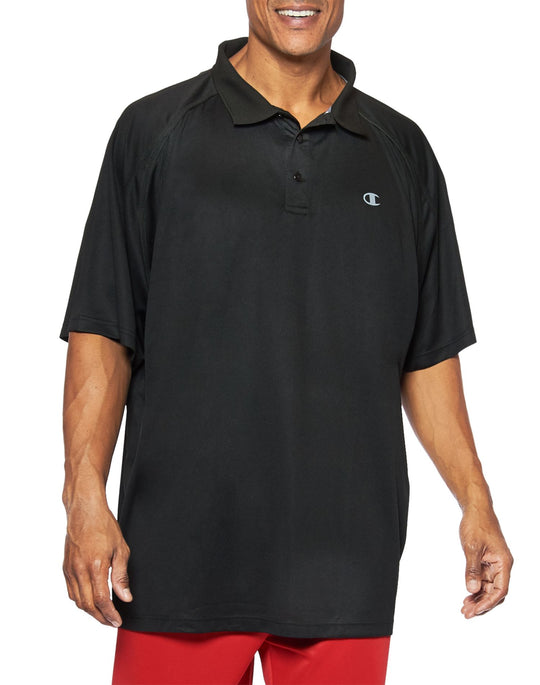 Champion Big & Tall Men`s Performance Birdseye Polo