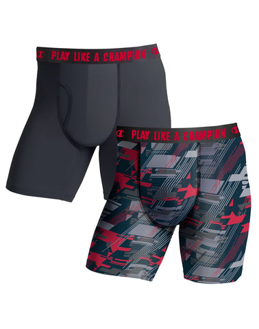 Champion Mens Ultra Lightweight 2-Pack Regular Leg Boxer Brief