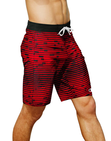 Champion Mens Mesh Stripe Board Shorts