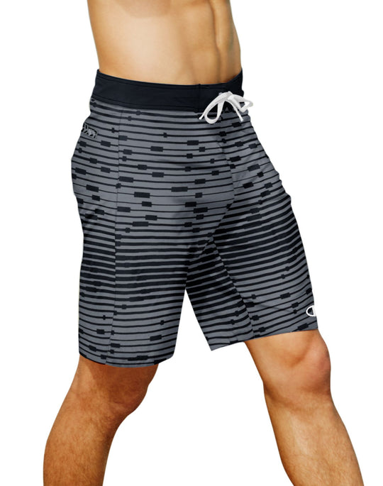 Champion Mens Mesh Stripe Board Shorts