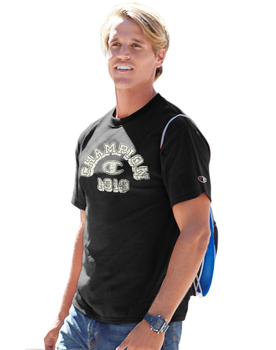Champion Men`s Cotton-Rich Graphic T Shirt