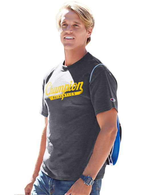 Champion Men`s Cotton-Rich Graphic T Shirt